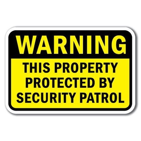 SIGNMISSION Safety Sign, 12 in Height, Aluminum, Video Surv - Warn T Pro A-1218 Video Surv - Warn T Pro